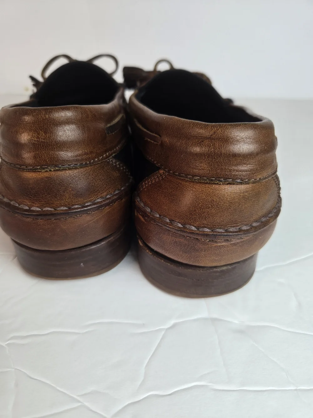 Cole Haan Brown Leather Tassel Slip-On Loafers